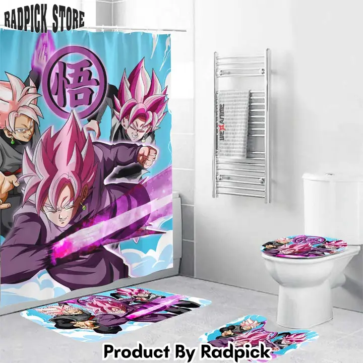 Dragon ball goku black rose combo bathroom set   rp0200928